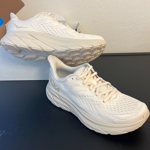 Hoka Shoes New Hoka Clifton 8 Eggnog Shifting Sand From Free People Poshmark